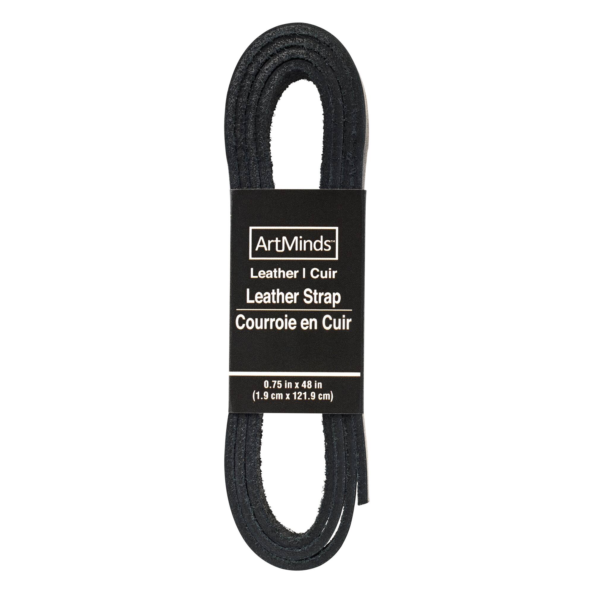 6 Pack: Black Leather Strap by ArtMinds™